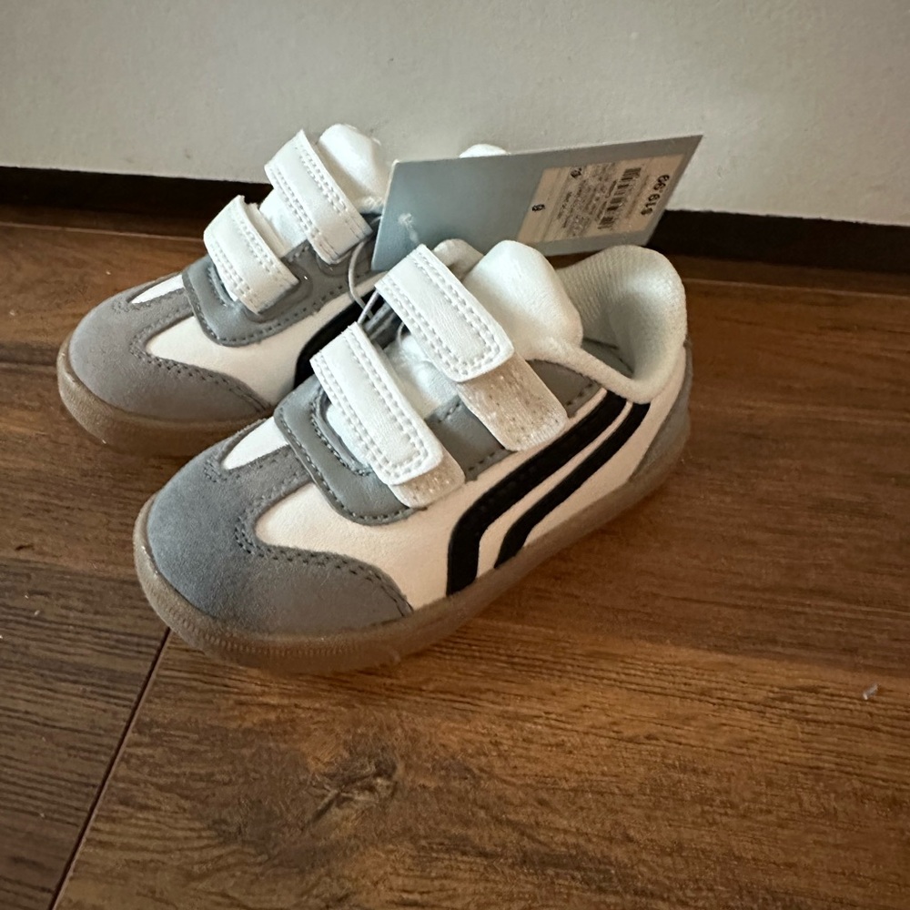 Cat & Jack White and Gray Kids Sneakers